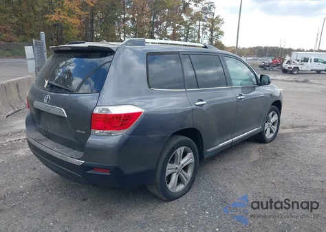 2013 Toyota Highlander Limited V6 from USA, damaged, VIN 5TDDK3EH5DS231877